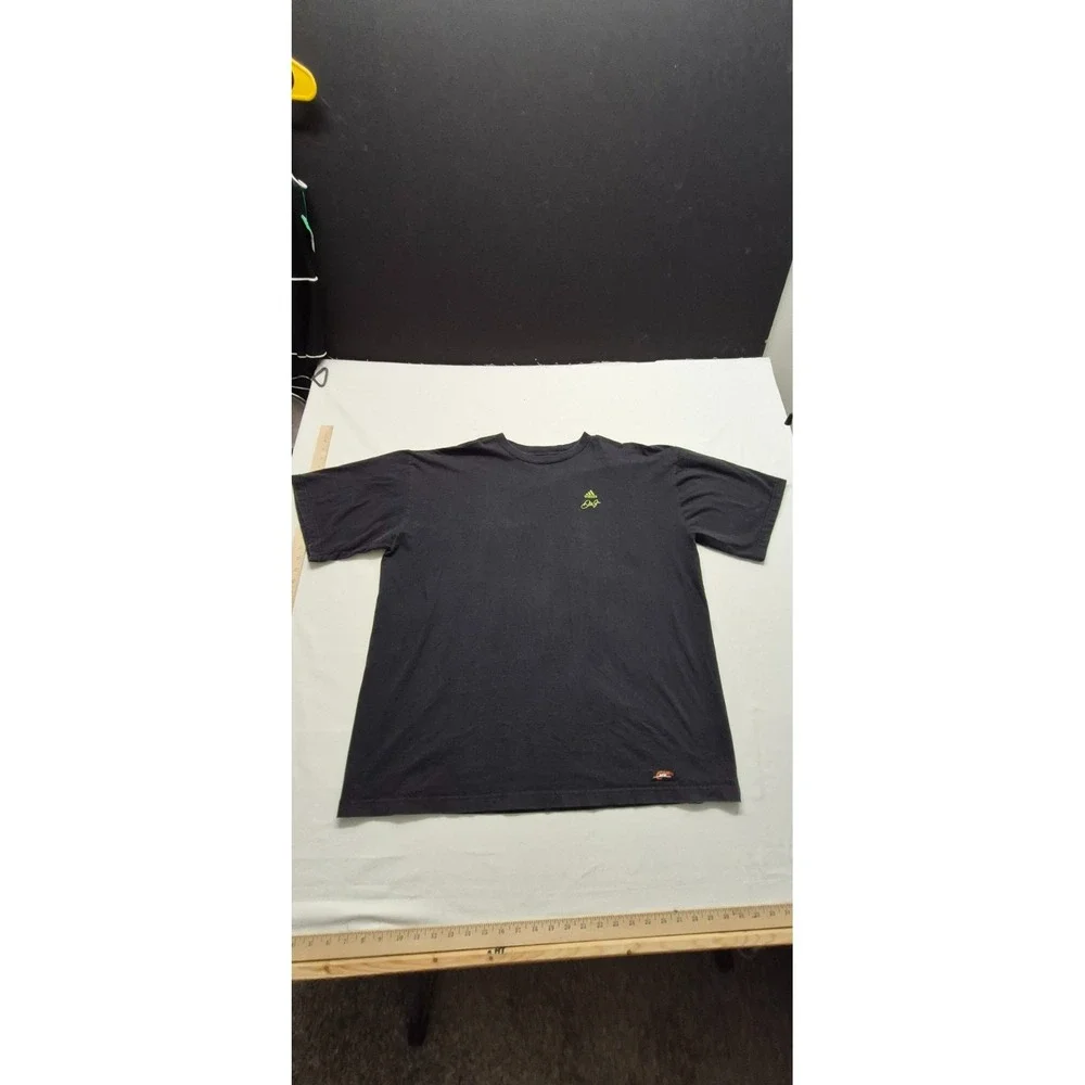 Adidas collab w/Dale Jr Racing‎ men's black graphic t-shirt sz. 2XL two sided